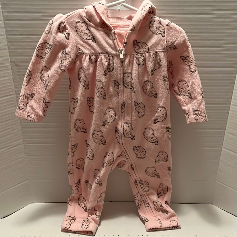 Carter’s Fleece Onesie with Gold Accents